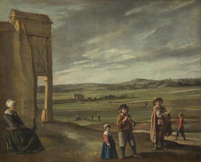Pejzaż z chłopami, ok. 1930 r. 1640. autorstwa Louis le Nain