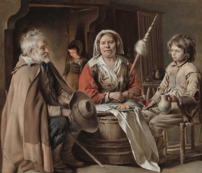 Wnętrze chłopskie, ok. 1645. autorstwa Louis le Nain