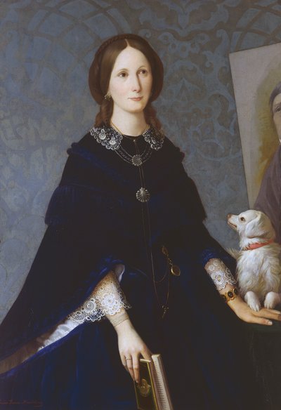 Autoportret, ok. 1865, obraz Louisy Grace Bartolini (1818-1865), olej na płótnie autorstwa Louisa Grace Bartolini