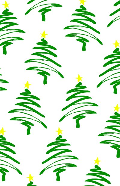 Funky Christmas Trees, 2017, media cyfrowe autorstwa Louisa Hereford