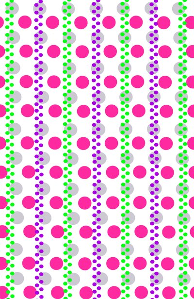 Spotty Stripe, 2014 (media cyfrowe) autorstwa Louisa Hereford