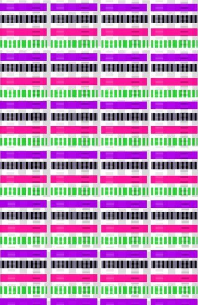 Stripe and Check, 2014 (media cyfrowe) autorstwa Louisa Hereford