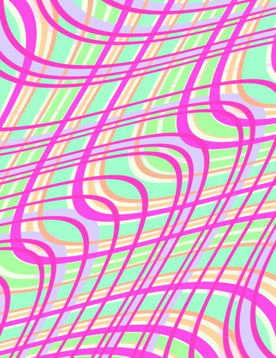 Swirly Check, 2011 (cyfrowy) autorstwa Louisa Hereford