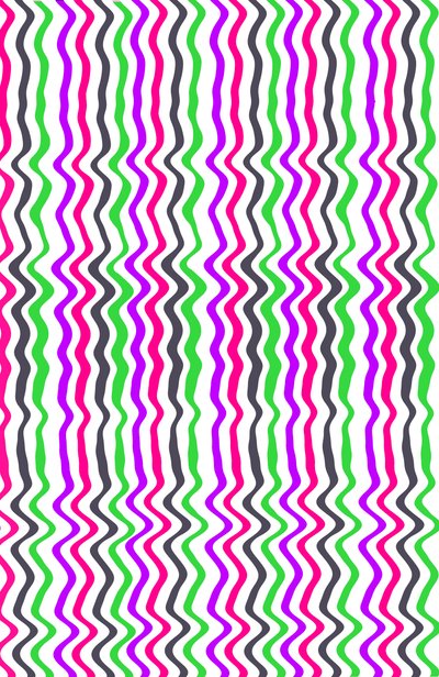Falisty pasek, 2014 (media cyfrowe) autorstwa Louisa Hereford