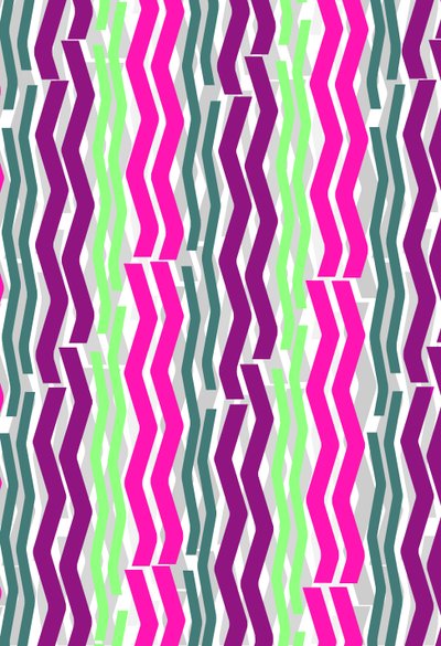 Zig Zag Stripes, 2014 Media cyfrowe autorstwa Louisa Hereford