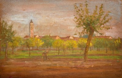 Wioska Cairate, Lombardia, 1877. autorstwa Louisa Starr