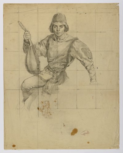 (Bez tytułu) (Młody mężczyzna z lutnią) autorstwa Louise Cox