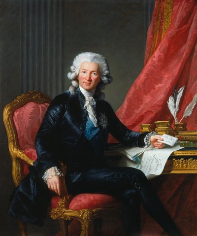 Portret Charlesa-Alexandre de Calonne 1734-1802, 1784. autorstwa Elisabeth Louise Vigee Lebrun