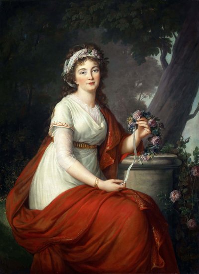 Portret hrabiny Tatiany Wasiljewnej Jusupowej z domu von Engelhardt 1769-1841, 1797. autorstwa Elisabeth Louise Vigee Lebrun