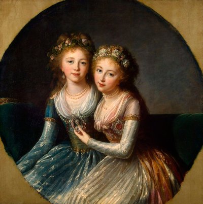 Portret córek cesarza Pawła I, 1796. autorstwa Elisabeth Louise Vigee-Lebrun