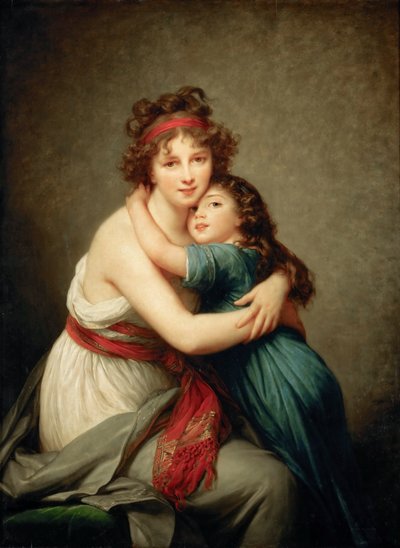 Autoportret z córką Julią, ok. 1930 r. 1789. autorstwa Elisabeth Louise Vigee Lebrun