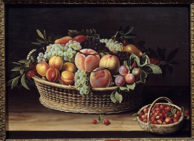 Kosz z owocami i kosze z truskawkami Obraz Louise Moillon (1610-1696) 1635 Tuluza, Musee des Augustins autorstwa Louise Moillon
