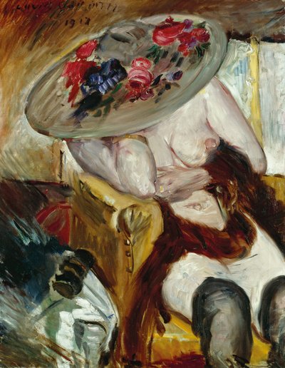 Włoszka na żółtym krześle - Włoszka na żółtym krześle, autorstwa Corinth, Lovis (1858-1925). olej na płótnie autorstwa Lovis Corinth
