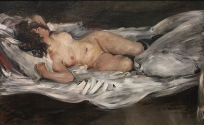 Leżąca kobieta nago autorstwa Lovis (1858 1925) Corinth