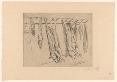 ubite świnie autorstwa Lovis Corinth (signed by artist)