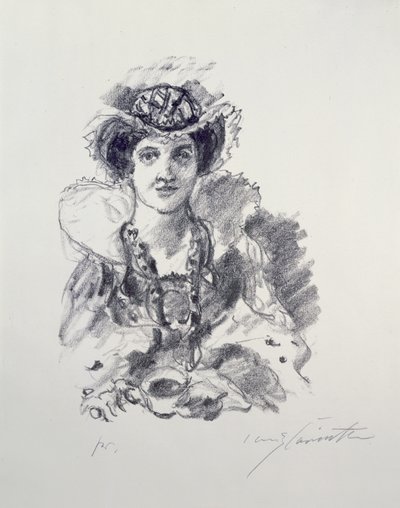 Anna Boleyn podczas turnieju autorstwa Lovis Corinth