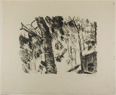 Lasy bukowe, od wczesnej wiosny w górach autorstwa Lovis Corinth