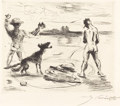 Gastmahl z Trimalchio: pl. VII (Uczta z Trimalchio: pl. VII) autorstwa Lovis Corinth