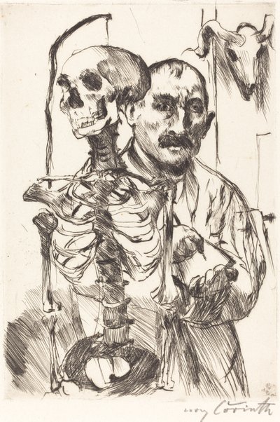 Artysta i śmierć II autorstwa Lovis Corinth