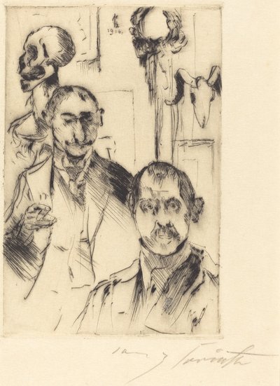 Portret podwójny ze szkieletem, 1916. autorstwa Lovis Corinth