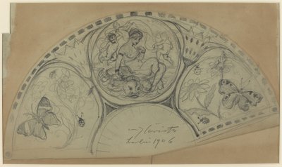 Konstrukcja wentylatora [recto], prawdopodobnie 1906. autorstwa Lovis Corinth