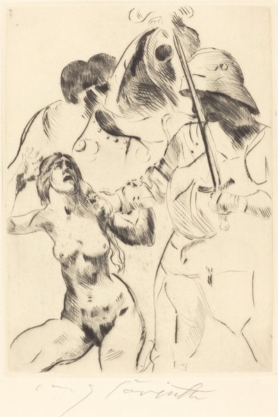 Uprowadzenie kobiety III (Uprowadzenie III) autorstwa Lovis Corinth