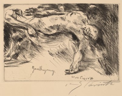 Pogrzeb Grablegung, 1921-1922. autorstwa Lovis Corinth