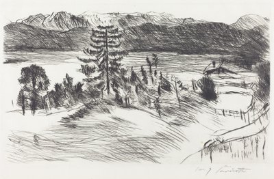 Duży krajobraz Walchenseelandschaft Duży krajobraz Walchensee, 1923. autorstwa Lovis Corinth