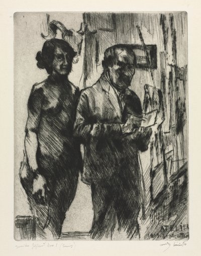 W studiu autorstwa Lovis Corinth