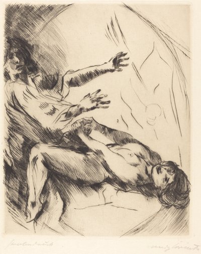Joseph und Potifars Weib I (żona Józefa i Potyfara I) autorstwa Lovis Corinth