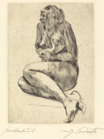 Przyczajony akt kobiecy Przyczajony akt kobiecy, 1914. autorstwa Lovis Corinth