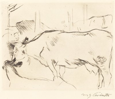 Obora dla krów II autorstwa Lovis Corinth