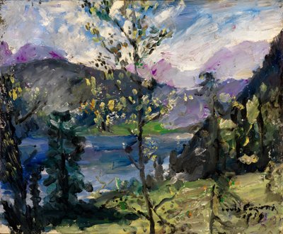 Krajobraz nad jeziorem Walchensee autorstwa Lovis Corinth