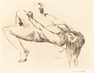 Leżąca kobieta nago.Studium dla Józefa i Potyfara leżącej kobiety..., 1915. autorstwa Lovis Corinth