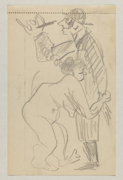 Lovis Corinth i Carl Strathmann autorstwa Lovis Corinth