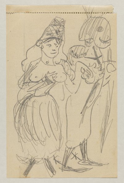 Lovis Corinth i Carl Strathmann autorstwa Lovis Corinth