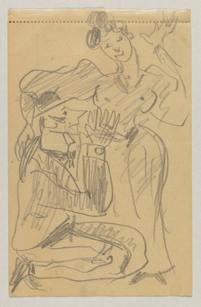 Lovis Corinth i Carl Strathmann autorstwa Lovis Corinth