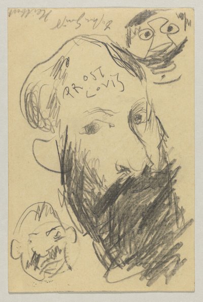 Lovis Corinth do Carla Strathmanna: pocztówka, data stempla pocztowego 12 grudnia 1902 autorstwa Lovis Corinth