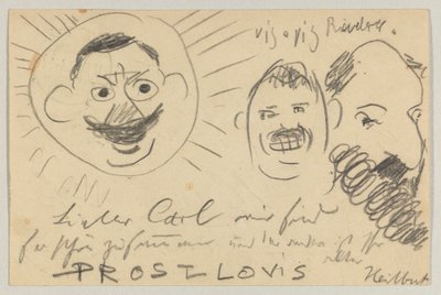 Lovis Corinth do Carla Strathmanna: pocztówka, data stempla pocztowego 12 grudnia 1902 autorstwa Lovis Corinth