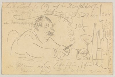 Lovis Corinth do Carla Strathmanna: pocztówka, data stempla pocztowego 13 września 1907 autorstwa Lovis Corinth