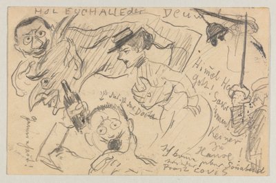 Lovis Corinth do Carla Strathmanna: pocztówka, data stempla pocztowego 20 września 1901 r. autorstwa Lovis Corinth