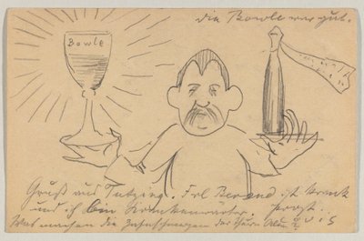Lovis Corinth do Carla Strathmanna: pocztówka, data stempla pocztowego 22 września 1902 r. autorstwa Lovis Corinth