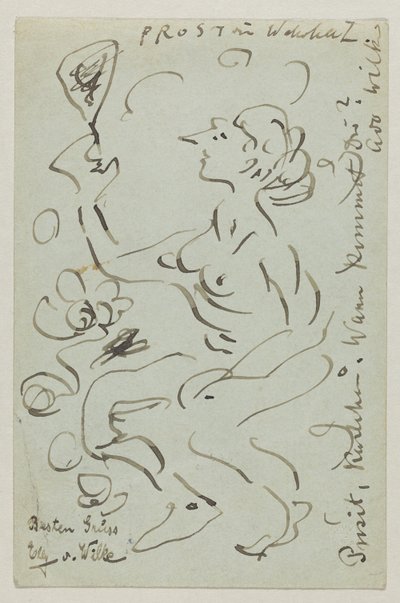 Lovis Corinth do Carla Strathmanna: pocztówka, data stempla pocztowego 25 marca 1906 autorstwa Lovis Corinth