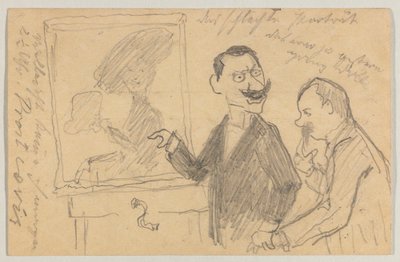 Lovis Corinth do Carla Strathmanna: pocztówka, data stempla pocztowego 27 maja 1901 autorstwa Lovis Corinth