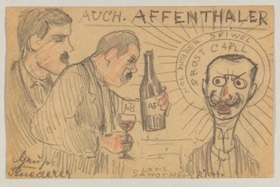 Lovis Corinth do Carla Strathmanna: pocztówka, data stempla pocztowego 28 września 1896 r. autorstwa Lovis Corinth