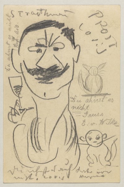 Lovis Corinth do Carla Strathmanna: pocztówka, data stempla pocztowego 29 marca 1904 autorstwa Lovis Corinth