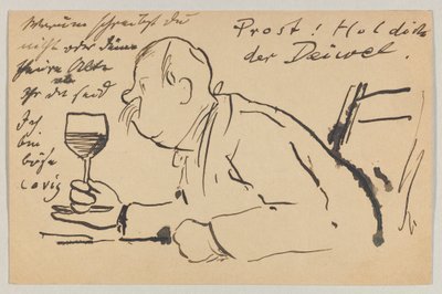 Lovis Corinth do Carla Strathmanna: pocztówka, data stempla pocztowego 2 września 1902 autorstwa Lovis Corinth