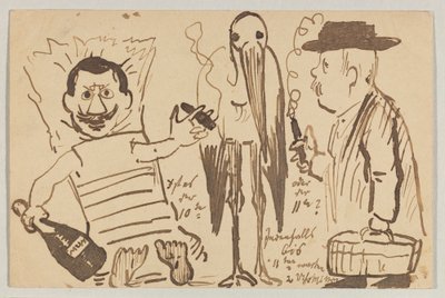 Lovis Corinth do Carla Strathmanna: pocztówka, data stempla pocztowego 3 września 1902 r. autorstwa Lovis Corinth
