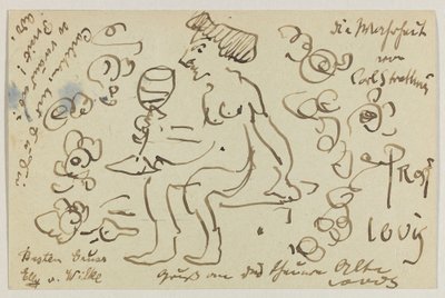 Lovis Corinth do Carla Strathmanna: pocztówka, data stempla pocztowego 8 marca 1906 autorstwa Lovis Corinth