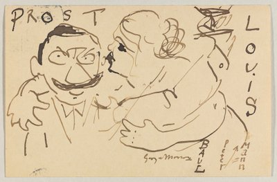 Lovis Corinth do Carla Strathmanna: pocztówka, 9 grudnia 1908 r. autorstwa Lovis Corinth